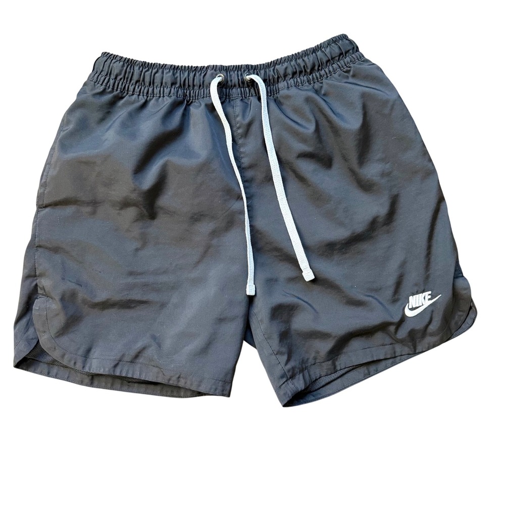 Nike Mens Woven Shorts Size Small Black Sportswear Mesh Lined Pockets Drawstring
